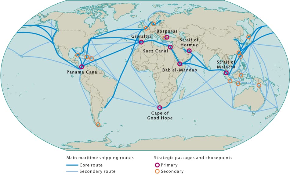 World map showing Kuai Sourcing shipping destinations